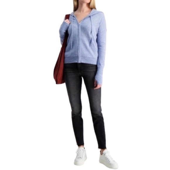 MOTHER Denim Looker Ankle Fray Gray Size 27 EUC - Picture 3 of 12